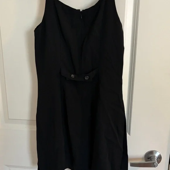 Banana Republic Black Sleeveless Romper | Wide Strap Back Zip - Picture 4 of 5